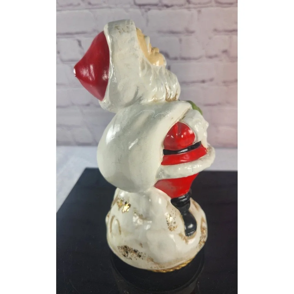 Vintage Musical Santa Spins Plays Here Comes Santa Claus Christmas